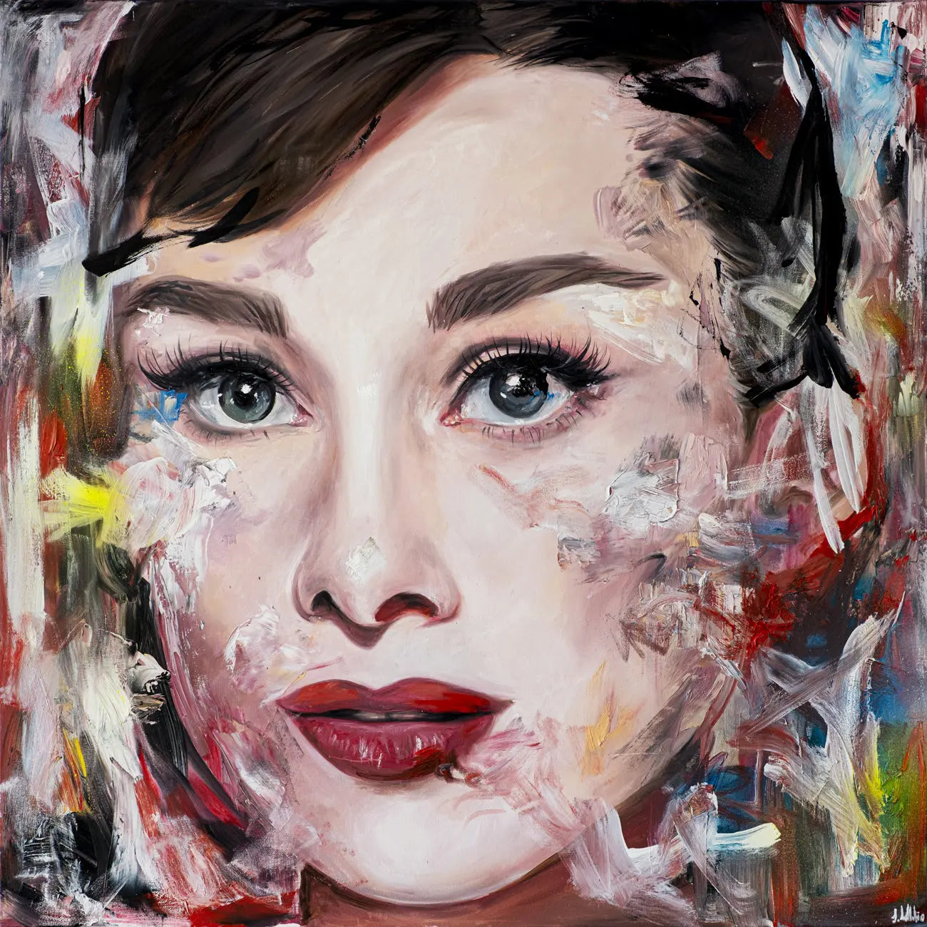 Audrey Hepburn, 100x100cm Mein Shop
