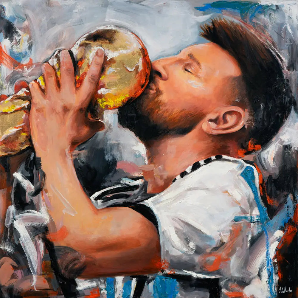 Lionel Messi, 100x100cm Mein Shop
