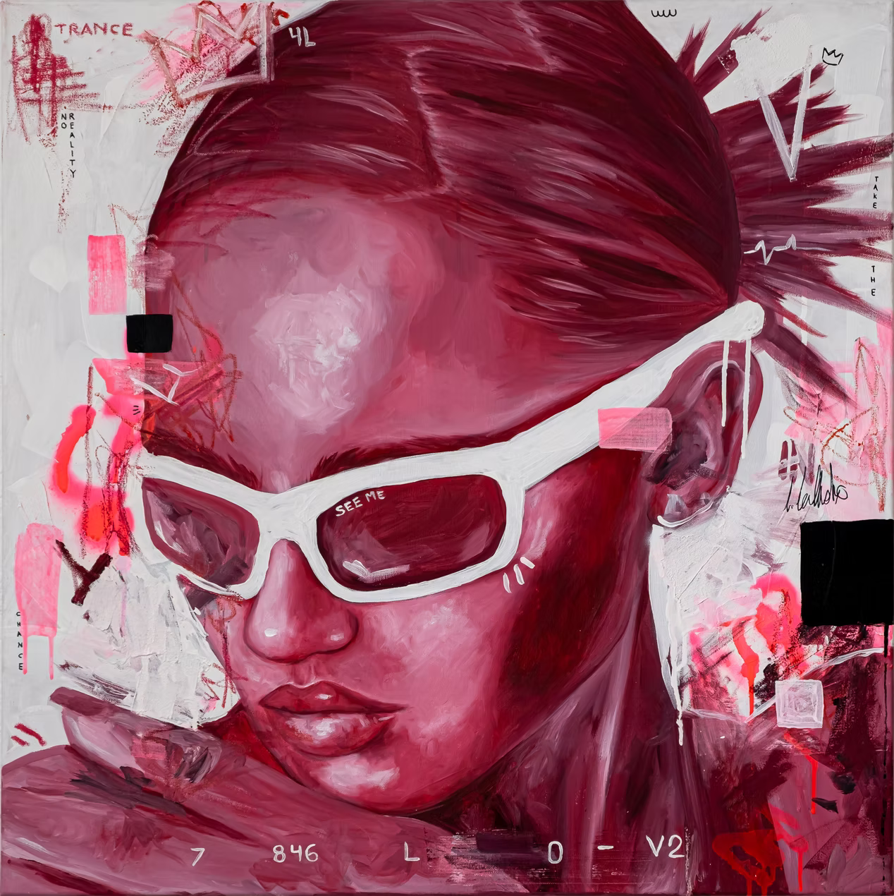 Trance Pink, 80x80cm Mein Shop